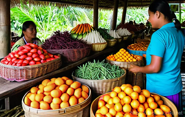 팔라우 전통 가옥과 생활 방식 - A serene and picturesque traditional Palauan stilt house (bai) nestled amidst lush tropical vegetati... 팔라우 전통 가옥과 생활 방식 - A serene and picturesque traditional Palauan stilt house (bai) nestled amidst lush tropical vegetati...