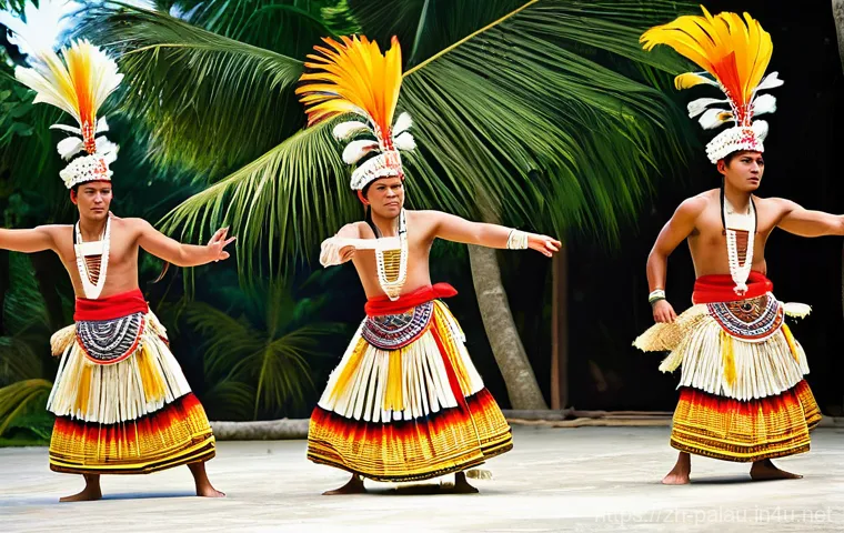 팔라우 현지 축제와 행사 - Palauan Independence Day Grand Parade**
A vibrant and festive scene depicting Palau's Independence D...