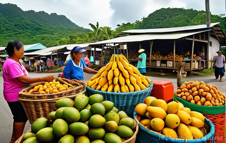 팔라우 현지 축제와 행사 - Ancient Palauan Traditional Dance Performance**
A captivating image of Palauan dancers performing a ...