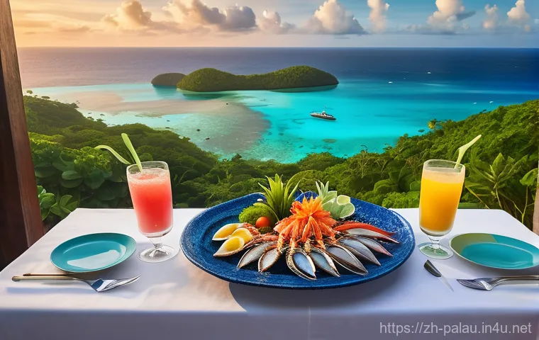 팔라우 직항 항공편 - **Prompt 2: Unique Wonders of Palau: Jellyfish Lake and Milk Lake**
    A composite image showcasing...