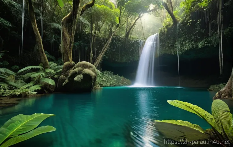 팔라우의 숨겨진 명소 - **"Forgotten Coral Wonderland: A Palau Secret Garden"**
    A hyperrealistic, vibrant underwater sce...