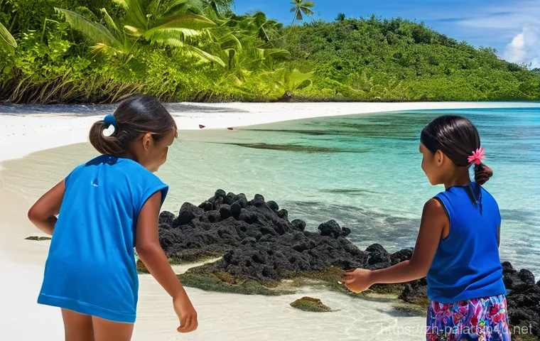 팔라우 해양 생태 보호 - **Prompt 2: The Palau Pledge: A Promise to the Ocean**
    "A candid, heartwarming scene set on a se...