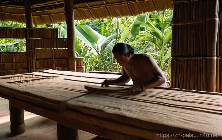 팔라우 원주민 문화 - **Prompt 2: "Matriarchs of Palau"**
    A group of five dignified Palauan women elders, ranging in a...